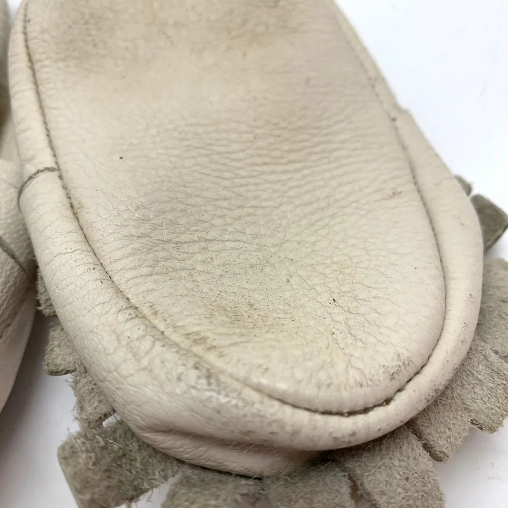 GENUINE LEATHER Soft Baby Moccasins Shoes Slippers